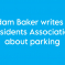 Adam Baker writes to RA about parking