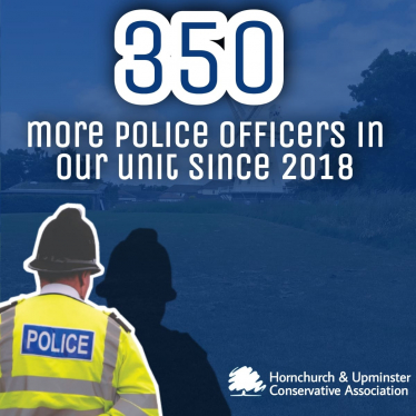 Manifesto Commitment Reached - 350 more Police Officers